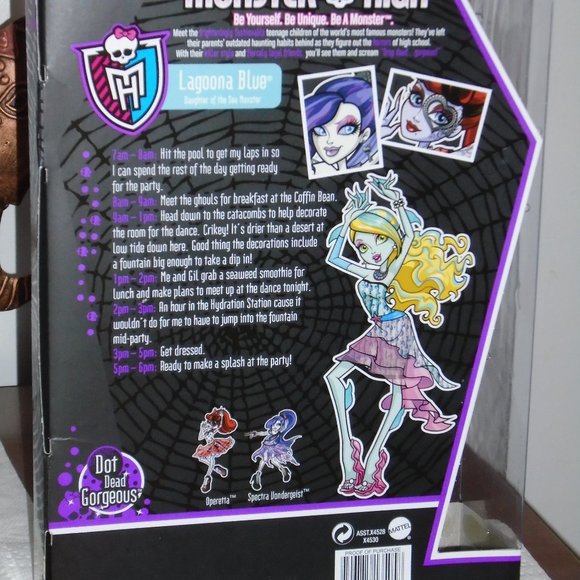 MATTEL, MONSTER HIGH, DEAD GORGEOUS, LAGOONA BLUE, DOLL, BRAND NEW!! - Picture 6 of 6